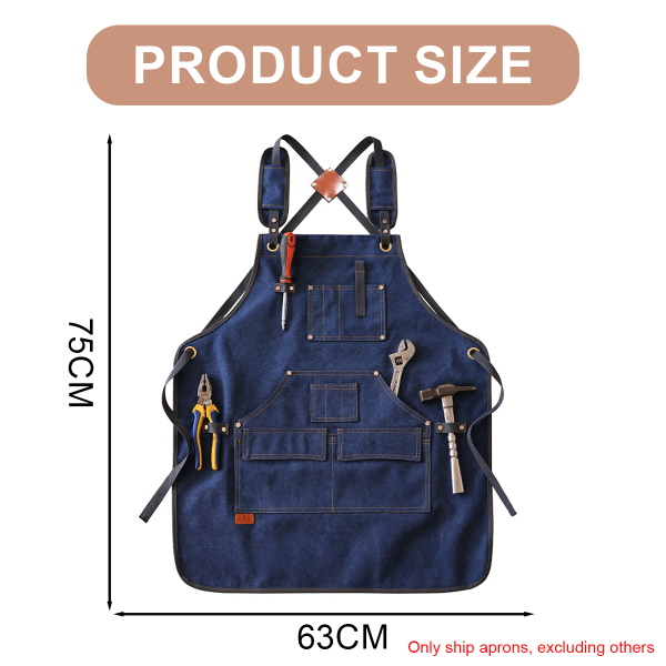 Woodworking Apron, Heavy Duty Canvas Working Tool Apron with Poc