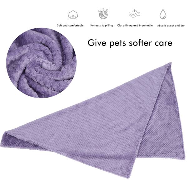 Vaskbart kæledækken Vinter Varm Tyk Hundekast Dækken Soveunderlag Blødt Fleece Betræk(Lilla M 80*58cm)