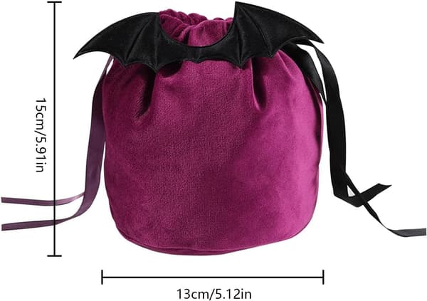 Halloween Trick or Treat-väskor 10 st sammetsgodispåsar snackspåse