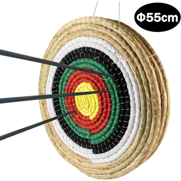 Straw Archery Target, Traditional Hand-made Solid Outdoor Shooting Bows Shooting Darts for Shooting Practice 50*50cm