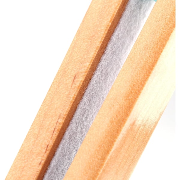 12-Delars Set Premium Byxhängare i Trä, Med ABS-Lås som Ger Säkert Grepp Om Alla Typer av Kläder, Naturligt Material Erbjuder En Tidlös Design