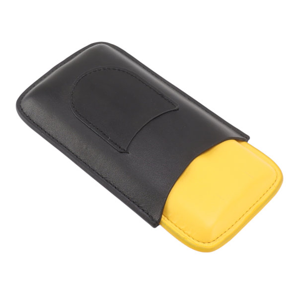 Cigarer Læder Cigar Etui Bærbar Cigar Holder Letvægts 3 Holder Cigar Etui til Rejser Hjem