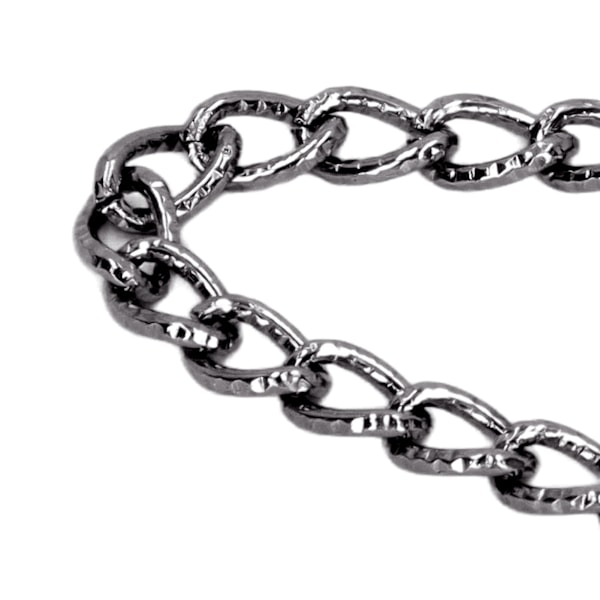 66 fot aluminium kantkjede DIY smykker elegant stil metall håndverk kjede for armbånd halskjede smykkeproduksjon sølv svart