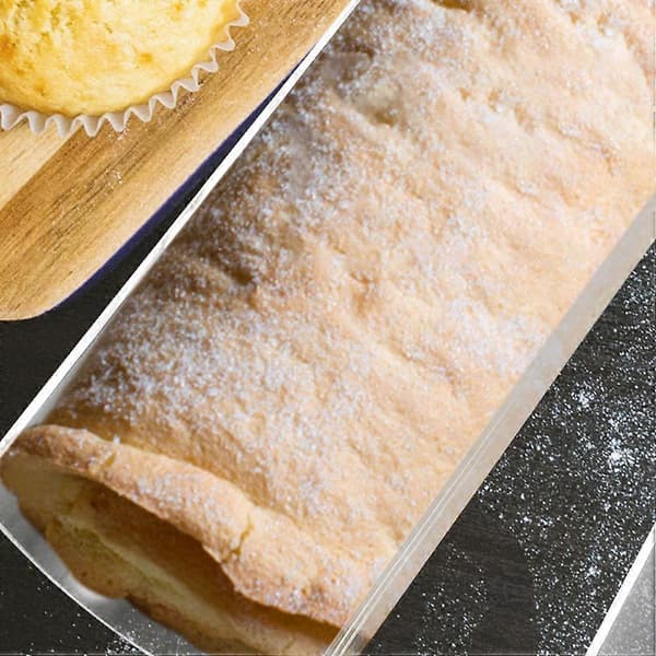 2 st akryl-rulltårtsform för Swiss Roll, transparent set