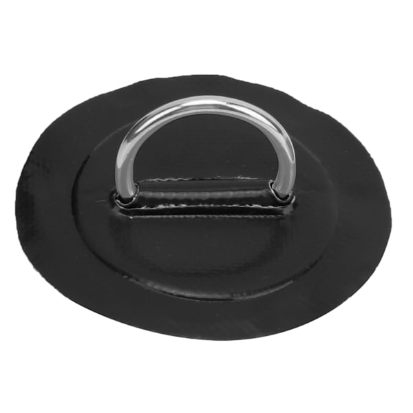 4 st uppblåsbara båt kajak DRing pad lapp marin fixerad spänne med elastisk bungee sladd (svart lapp )