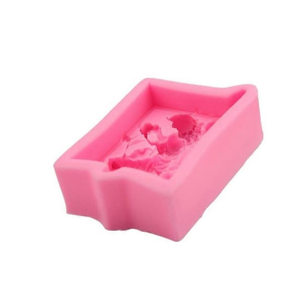 Silikon kakeform Blomsterfe for baking 2 stk Rosa