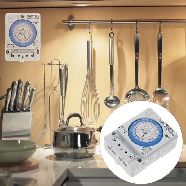 Automatisk 24-timmars programmerbar timer, väggtimers med bred användning för hem och kontor