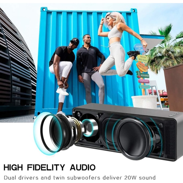 Bluetooth-høyttalere, bærbar Bluetooth-høyttaler med høy stereo