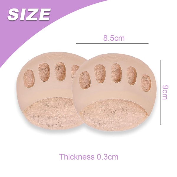 Ball of Foot Cushions Metatarsal Pads Invisible Socks -tyynyt W