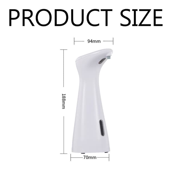Effektiv Automatisk Sæbedispenser, Berøringsfri Sensor for Hurtig Dosering, ABS PC Materiale Sikrer Holdbarhed og Sikkerhed (200ml)