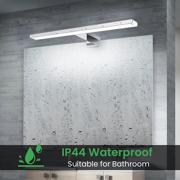 Chica Badrumslampor, Moderna Sminkbordslampor för Badrum med 5 CCT Dimbar Funktion, Energieffektiv Krom Badrumslampa, Elegant Design