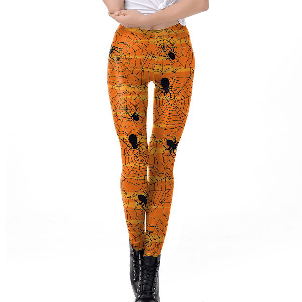 Printed leggings,for women spider web printed,stretchy leggings