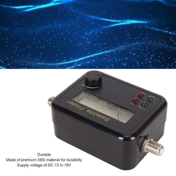Bærbar SAT-finder - Digital satellitfinder med LNB til REC-stik til detektering - Justeret C Ku-bånd DB-niveaukontrol