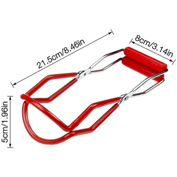 Burklyftare för kök, ergonomisk design konserveringsverktyg med halkfri beläggning, enkla lyfttänger i rostfritt stål ger värmeskydd och säkert grepp