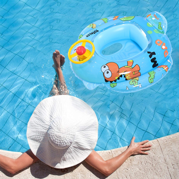 Baby Uppblåsbar Pool Float Ring sjöjungfru mönster Simning Float