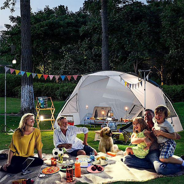 Sæt med 6 tallerkener, 20 cm til autocamper, picnic, ubrydeligt plastik
