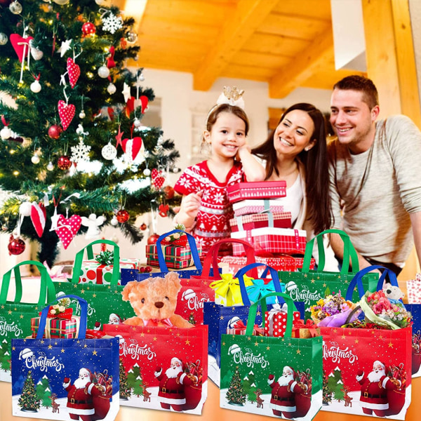 Store julegaveposer, juleindkøbsposer til gaver,