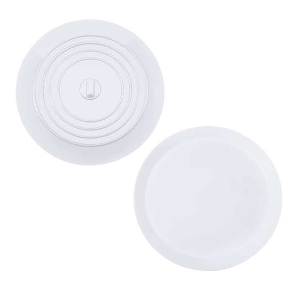 Platt avloppsplugg för kök, platt avloppsplugg för badrum, badkar, 15cm