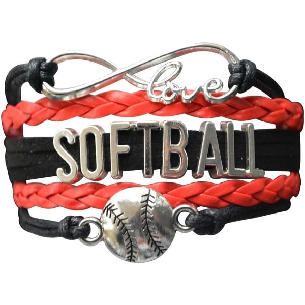 Softball Charm Armbånd - Softball smykker - Perfekt Softball