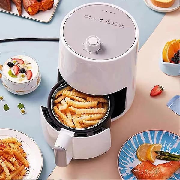 Multifunktionell bakningskorg i rostfritt stål för airfryer, 3-pack