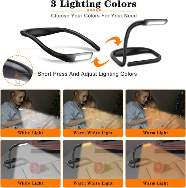 Halsleselys, LED-leselys, leselys for lesing