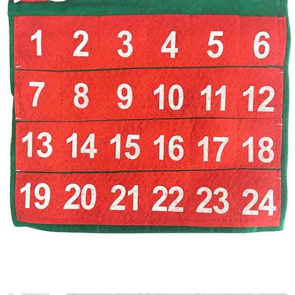 Nedtelling til jul dekorasjonskalender 2 stk for festlig feiring