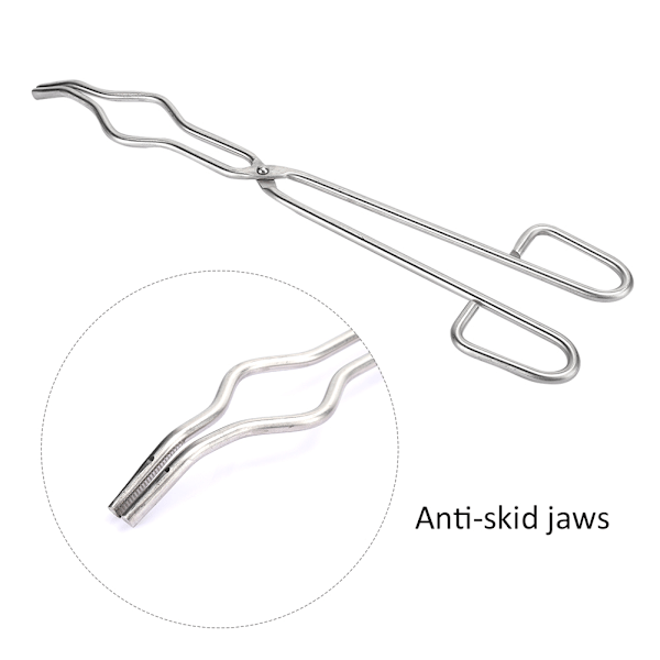 40cm Crucible Tongs Metal Laboratory Supplies Stainless Steel Beaker Holding Clamp