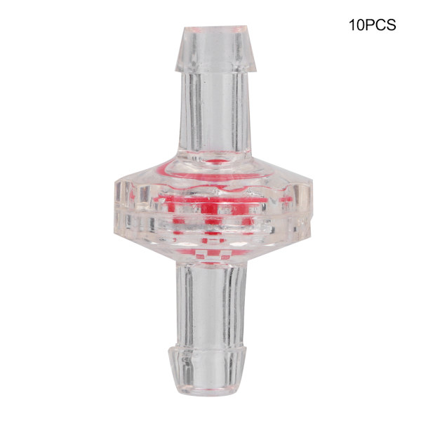 10 stk akvarieluftpumpe enveis tilbakeslagsventil vannstopp tilbehør for fisketank (7 mm)