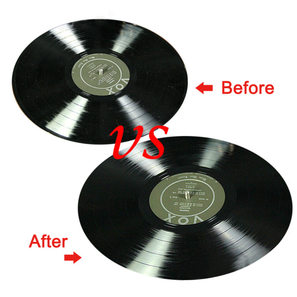 Mjuk borste antistatisk skivborste med rengöringskit för vinyl