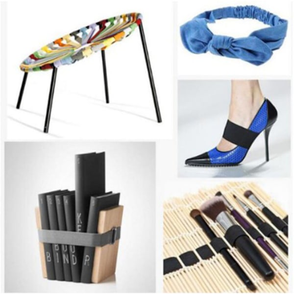 Högkvalitativa elastiska band, bra elastisk stickad resårband för peruker, lättanvänd syresår för midjeband, shorts, kjolar, anpassningsbar