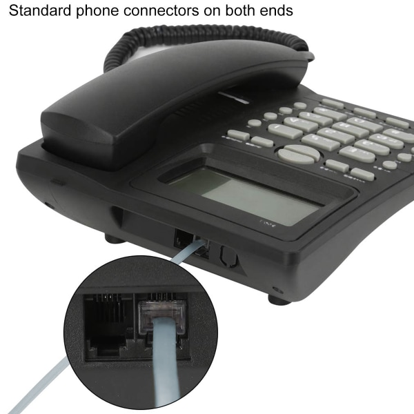 Puhelinkaapeli urospuoliseen modulaariseen puhelimen jatkojohtoon