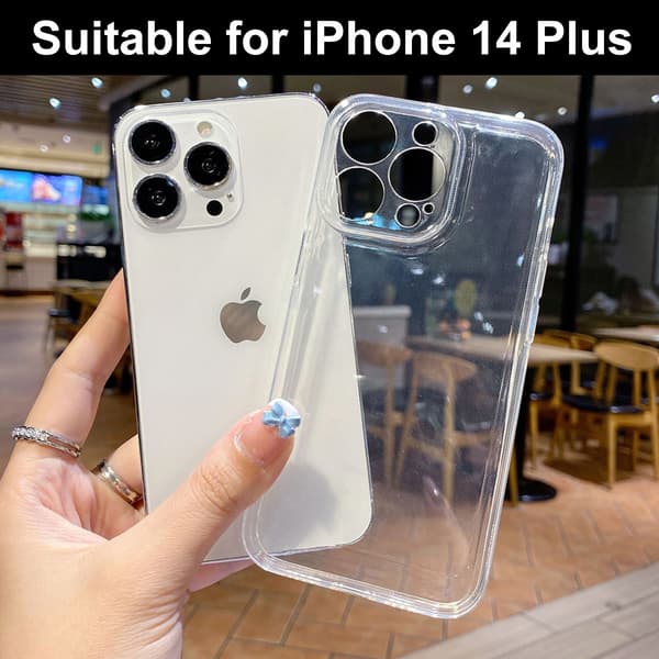 iPhone 14 - Silikonikotelo TPU - Ohut Läpinäkyvä iPhone 14 Läpinäkyvä iPhone 14 Style 2