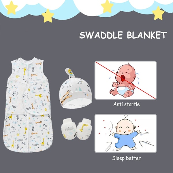 Unisex baby sovsäck i mikrofleece, filt att dra på