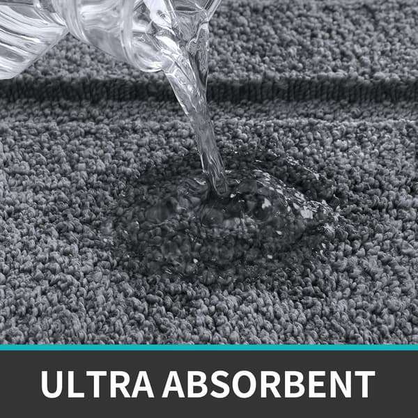Badeværelsestæppe, ekstra blødt absorberende premium badetæppe, skridsikkert