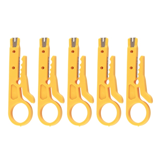 5 stk. Mini kabelavstripper - Bærbar, slitesterk nettverkskabelavstripper for CAT5 CAT5e CAT6 datakabel 3D-skrivere PTFE-rør