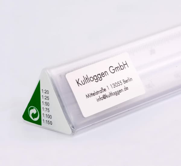 Aluminium Linjaler Skala Triangulär Linjal Triangulär Skala 1:20, 1:25, 1:50, 1:75, 1:100, 1:150, 30cm Lång Triangulär Skala