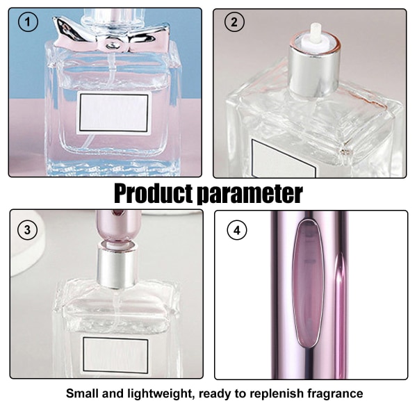 Parfymsprejflaska, portabel mini fristående parfymflaska