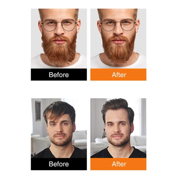 4-delt skjeggkamsett Revolution skjeggkam- og skjeggbørstesett