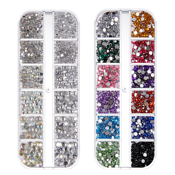 Rhinestones Nail Art Nail Gems 3 Different Shapes, for Crafting