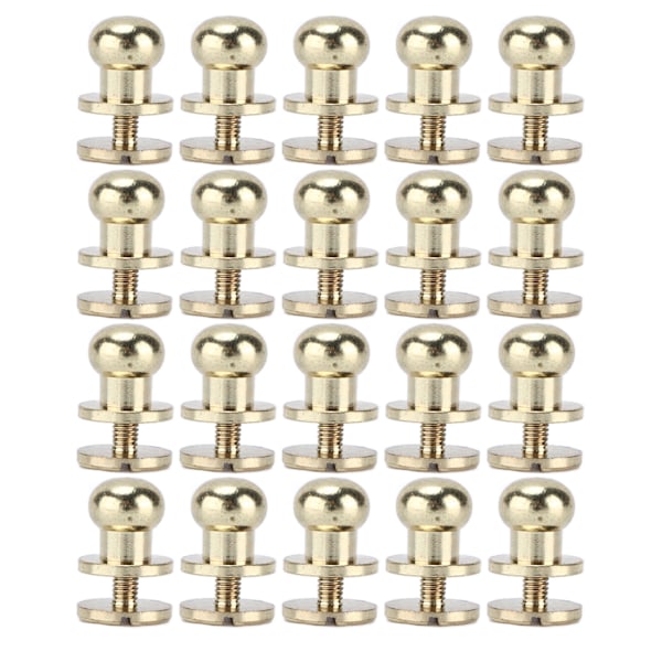 20 sæt messingnitter slidstyrke imitation guld bagage hardware tilbehør til håndværksentusiaster 10x8mm