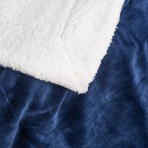 Sherpa Fleece Filt, Elegant Dekorativ Linjedesign & Supermjuk Plysch för Alla Årstider, Vacker Glans & Varm Atmosfär (Mångsidig Användning)