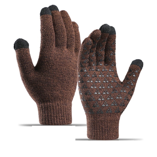 Vinterhandsker til mænd og kvinder Strikkede handsker Touch screen