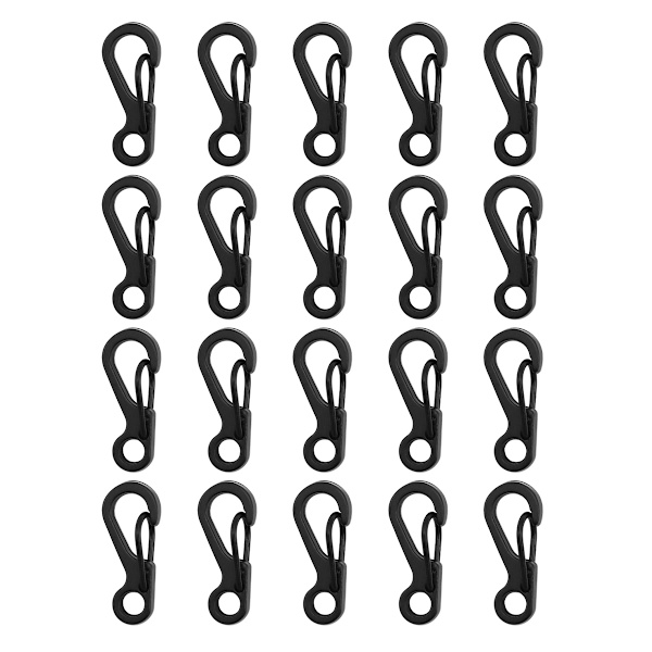 20 st Mini Karabinhake Set för Camping Resor, Metall Material