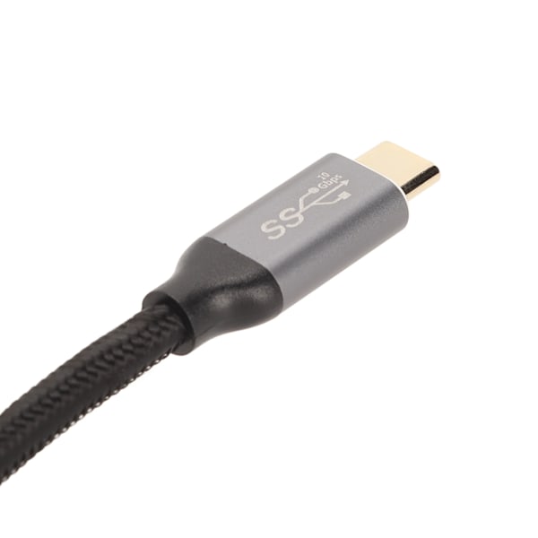 90 graders USB C-kabel 4K 60Hz stöder PD100W Typ C 3.1 Gen2 Full Function USB C snabbladdningskabel för Steam Deck 50cm/19.7in