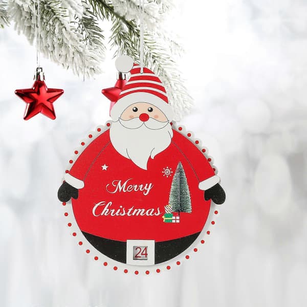 Julkalender hängande trädekoration 2 st