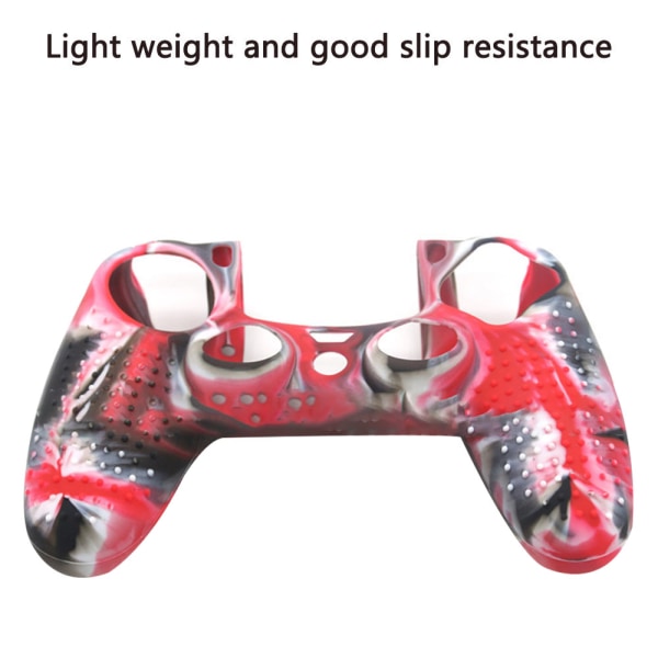 PS4-kontroller Skin Grip Cover Case Set Protective Soft