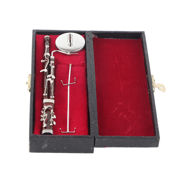 Basson-koriste, miniatyyrikoriste, miniatyyrinen musiikki-instrumenttimalli, lahja, käsityö, 17 cm