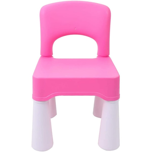 Plastic children's chair, children's chair blue with 43cm seat height for indoor and outdoor use, durable and lightweight