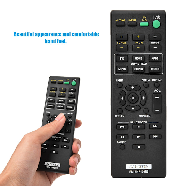 Smart TV AV-system fjärrkontroll för Sony RM-ANP109 för Ht CT260