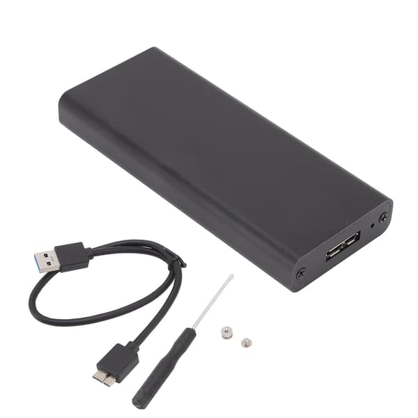 MSATA til USB3.0 Kabinet Adapter Case 6Gbps Sort MSATA SSD Adapter til 30x30mm 50x30mm Ekstern SSD Harddisk
